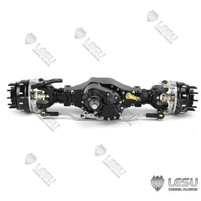 LESU 1/14 Tamiya truck remote control model modified inter-axle differential wheel side reduction axle