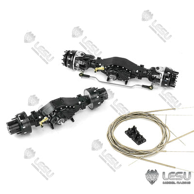 LESU 1/14 Tamiya truck remote control model modified inter-axle differential wheel side reduction axle
