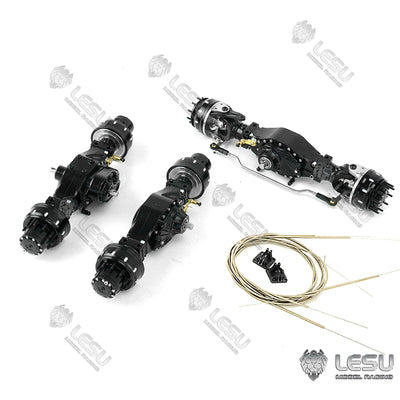 LESU 1/14 Tamiya truck remote control model modified inter-axle differential wheel side reduction axle