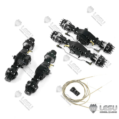 LESU 1/14 Tamiya truck remote control model modified inter-axle differential wheel side reduction axle