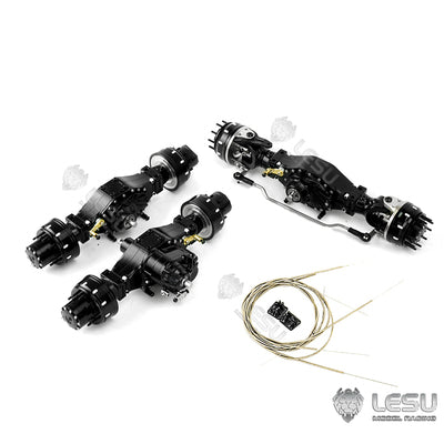 LESU 1/14 Tamiya truck remote control model modified inter-axle differential wheel side reduction axle