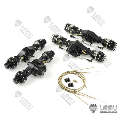 LESU 1/14 Tamiya truck remote control model modified inter-axle differential wheel side reduction axle