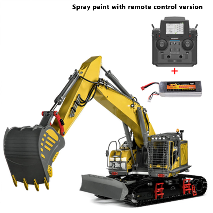 LESU 1/14 Heavy Hydraulic Excavator Model 7-way Valve Aoue ET35 Large Short Tail with Front Shovel Crawler Hydraulic Excavator