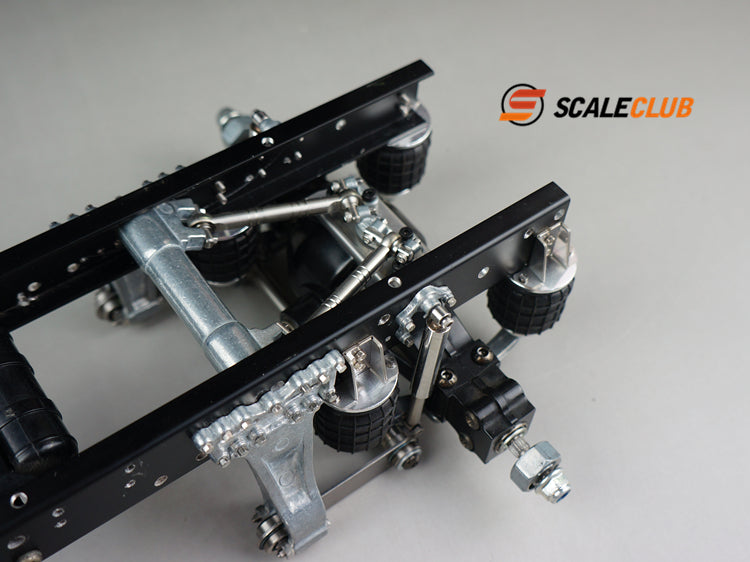 Scaleclub Tamiya tractor for Mercedes-Benz, Scania, and MAN, single-axle rear axle airbag suspension system