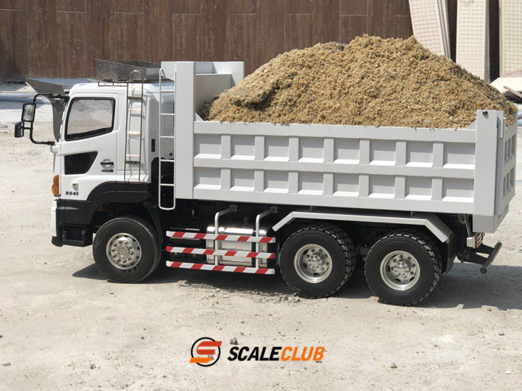 scaleclub stainless steel sheet metal domestic mud bucket mud bucket 1/14 carriage truck bucket