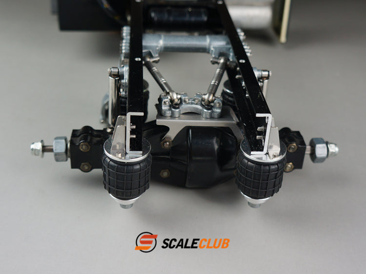 Scaleclub Tamiya tractor for Mercedes-Benz, Scania, and MAN, single-axle rear axle airbag suspension system