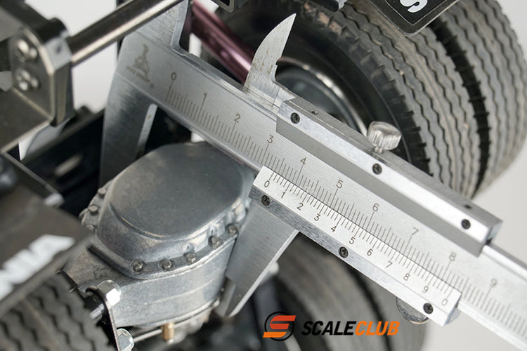 scaleclub 1/14 mud tractor new style wheel reduction lock differential break transmission power rear axle