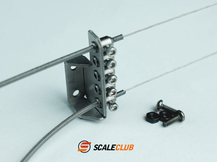 Scaleclub mud tractor climbing off-road locking bridge locking line fixed seat pull cable seat