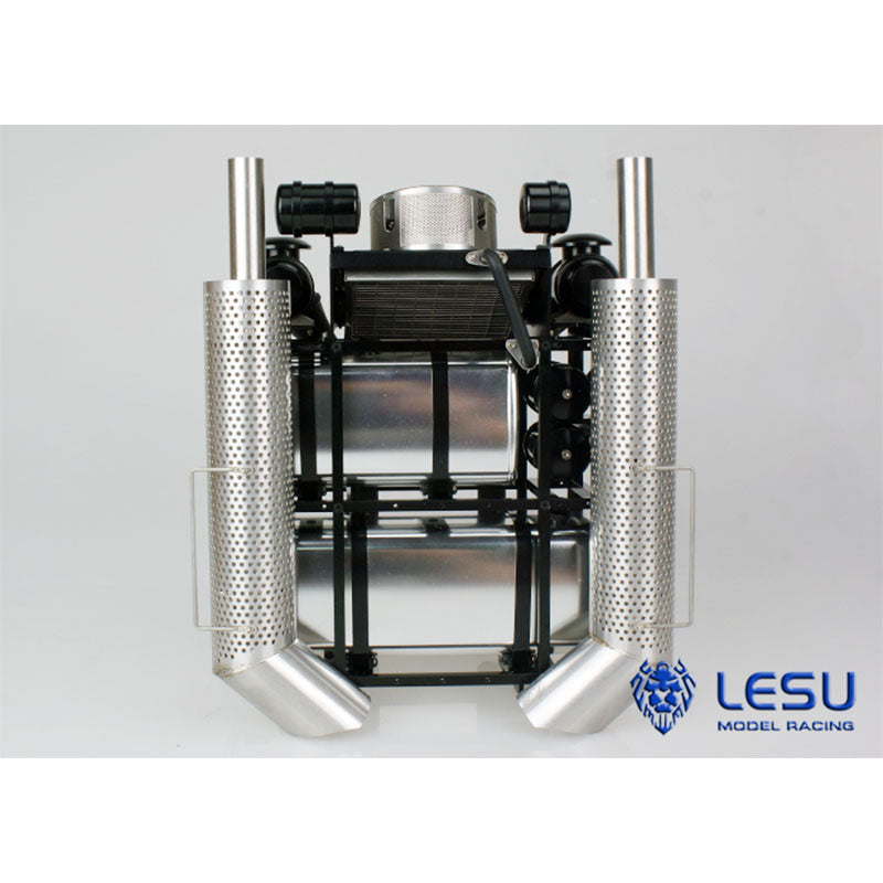 LESU 1/14 Tamiya tractor truck heavy equipment rack DIY modified model accessories chimney G-6038-B