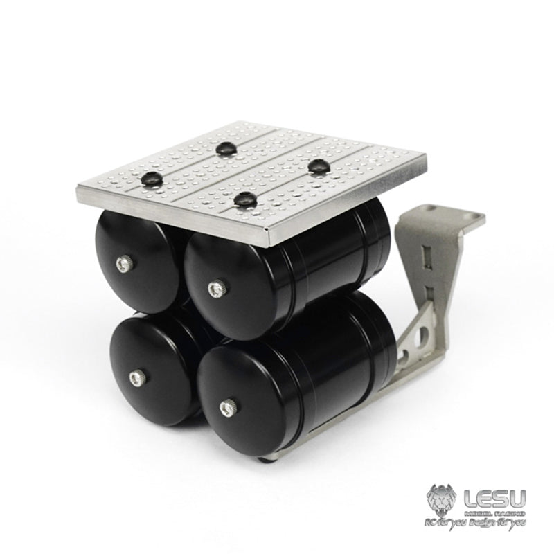 LESU G-6094-A 1/14 truck model simulation four gas tank accessories Tamiya traction truck mud truck model upgrade modification