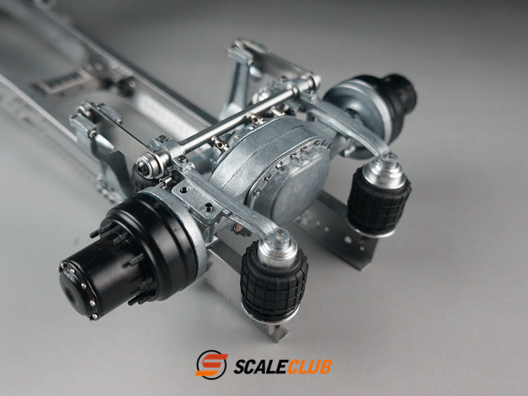 Scaleclub Tamiya tractor for Mercedes-Benz, Scania, and MAN, single-axle rear axle airbag suspension system