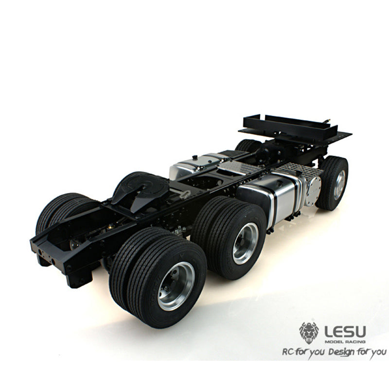 LESU 1/14 Tamiya Scania tractor truck metal three-axle 6X4 chassis remote control car model modification