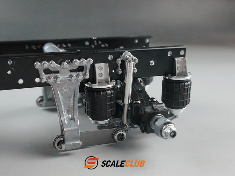 Scaleclub Tamiya tractor for Mercedes-Benz, Scania, and MAN, single-axle rear axle airbag suspension system