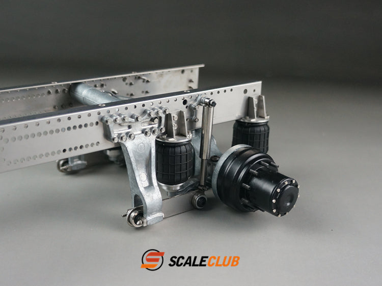 Scaleclub Tamiya tractor for Mercedes-Benz, Scania, and MAN, single-axle rear axle airbag suspension system