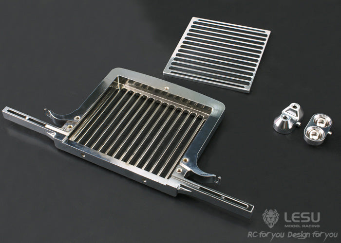 1/14 American truck front bumper GW-K001 Tamiya tractor king grille front bumper electroplating model LESU