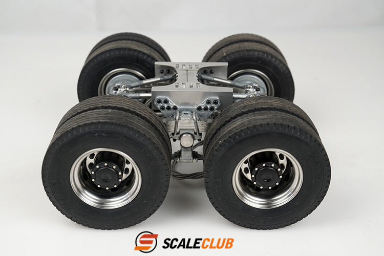 scaleclub 1/14 mud tractor new style wheel reduction lock differential break transmission power rear axle