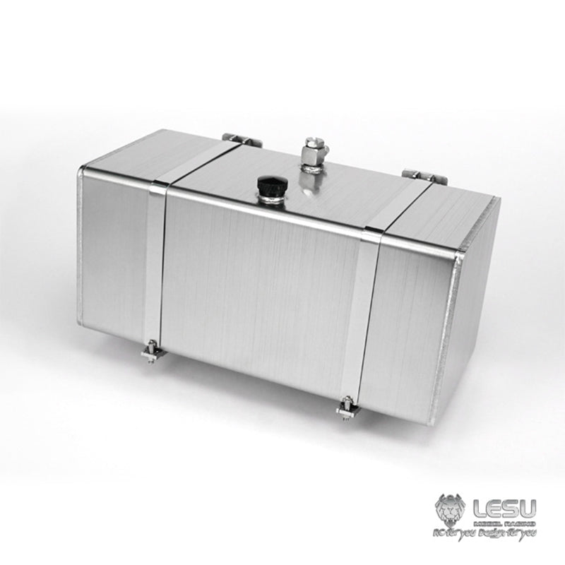LESU G-6107 1/14 Truck Model Square Stainless Steel Welded Hydraulic Tank Tamiya Truck Model Upgrade Modification or DIY