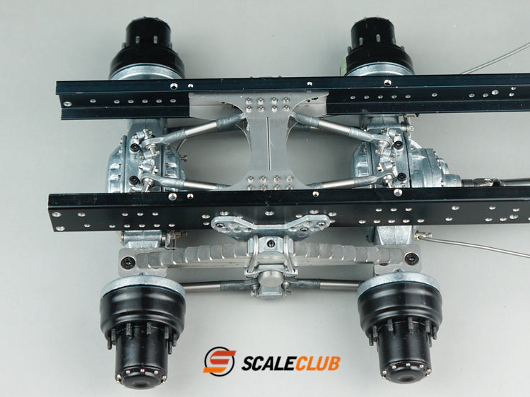 scaleclub 1/14 mud tractor new style wheel reduction lock differential break transmission power rear axle