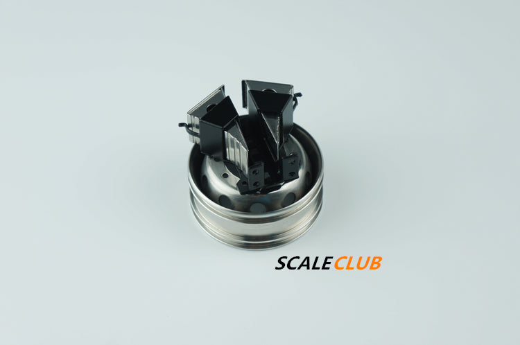 SCALECLUB Tamiya 1:14/16 universal tractor mud head metal spare tire rack anti-slip