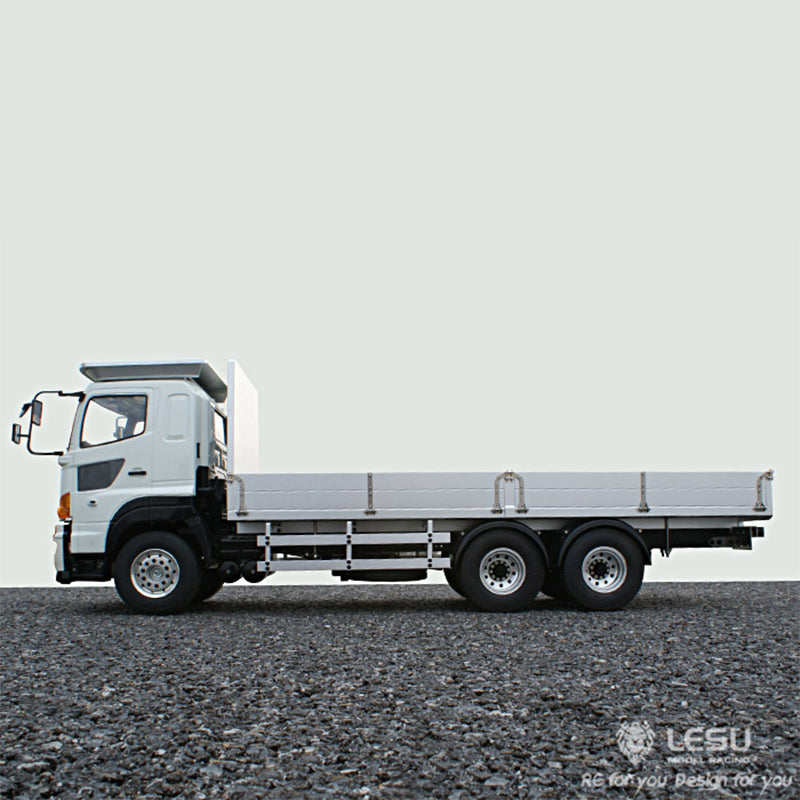 LESU 1/14 Simulation Truck 6X4 Metal Flatbed Truck Transporter Modified Remote Control Model Toy