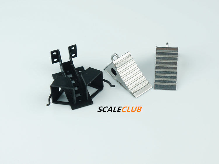 SCALECLUB Tamiya 1:14/16 universal tractor mud head metal spare tire rack anti-slip