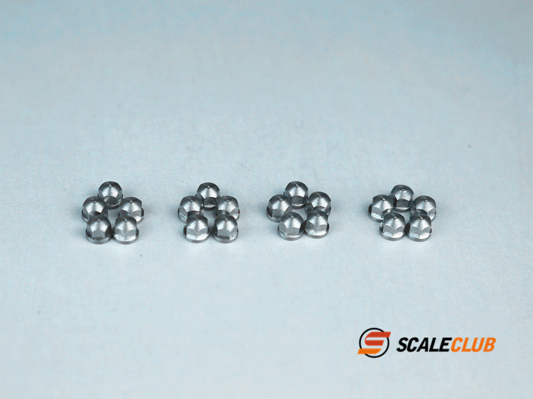 Scaleclub 1/14 3mm round head wheel nut precision CNC production process