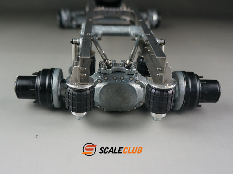 Scaleclub Tamiya tractor for Mercedes-Benz, Scania, and MAN, single-axle rear axle airbag suspension system