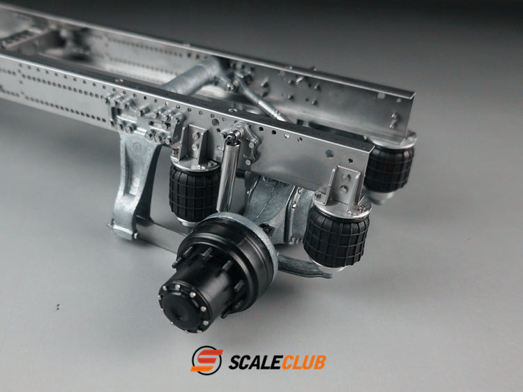 Scaleclub Tamiya tractor for Mercedes-Benz, Scania, and MAN, single-axle rear axle airbag suspension system