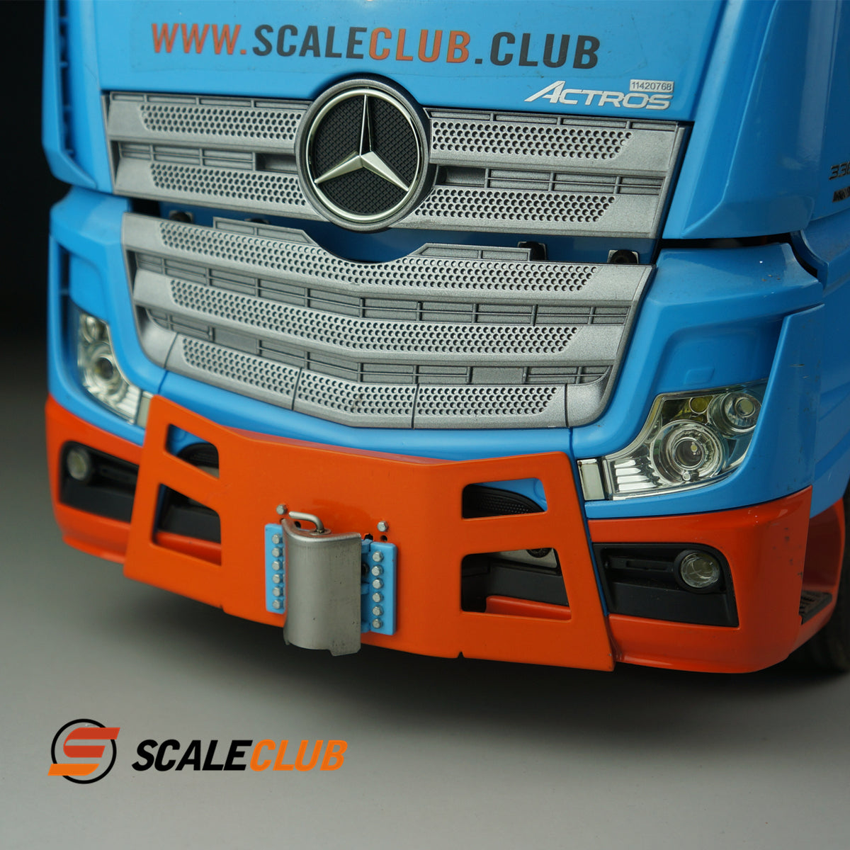 SCALECLUB Tamiya 1:4 Mercedes Benz 3363 1851 Upgrade Heavy Towing Front Metal Tow Hook