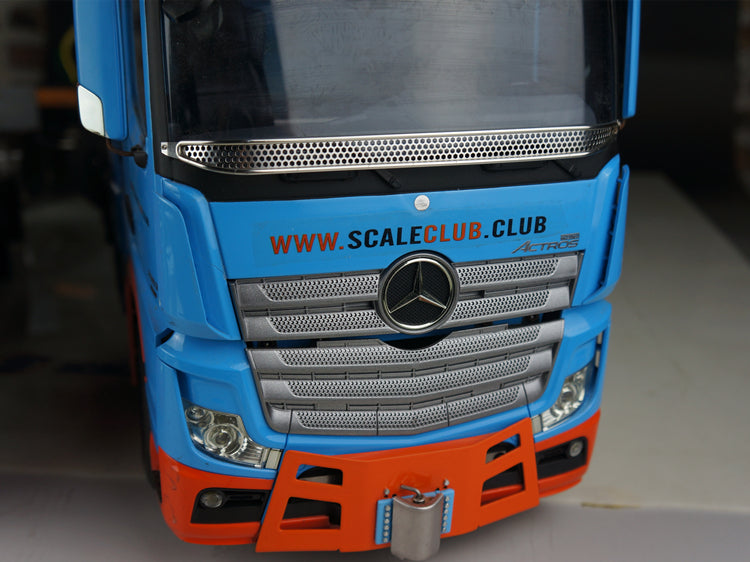 Scaleclub 1/14 Tamiya Benz Scania tractor truck upgraded metal front stone mesh