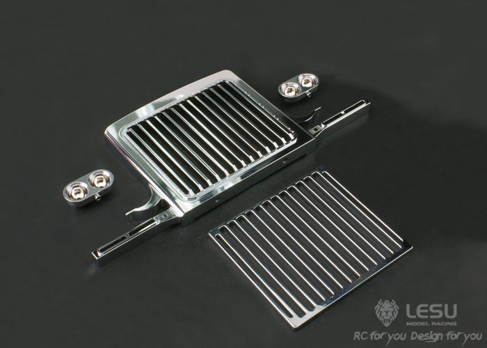 1/14 American truck front bumper GW-K001 Tamiya tractor king grille front bumper electroplating model LESU