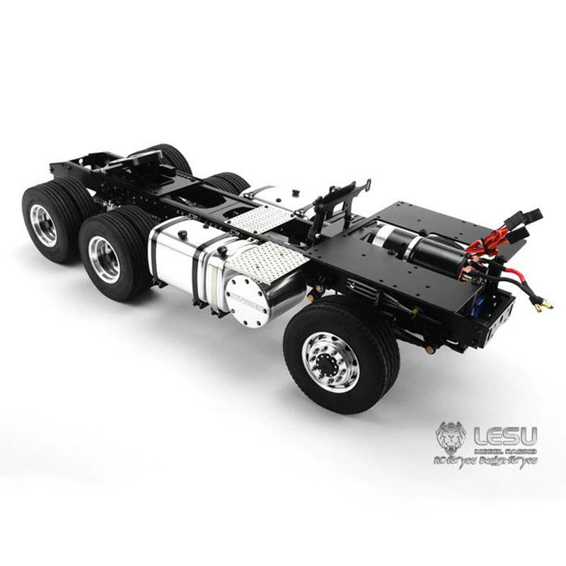 LESU 1/14 Tamiya Scania R620 R470 tractor truck 6X6 metal chassis tractor remote control toy model