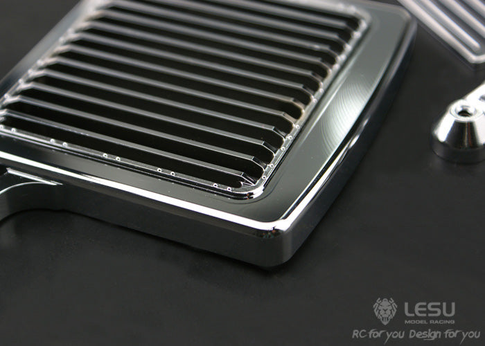1/14 American truck front bumper GW-K001 Tamiya tractor king grille front bumper electroplating model LESU