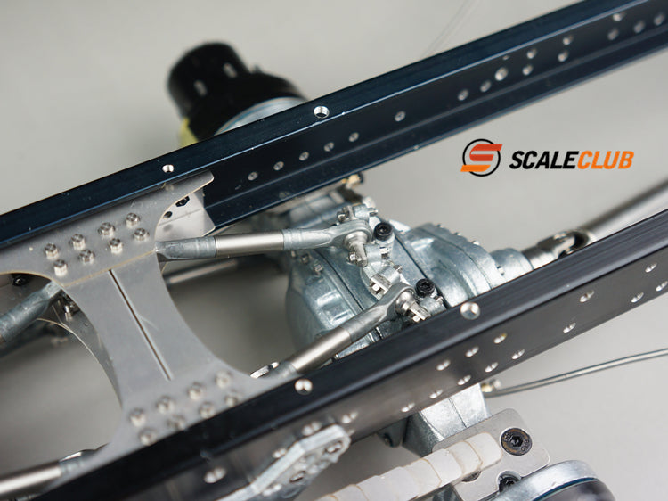 scaleclub 1/14 mud tractor new style wheel reduction lock differential break transmission power rear axle