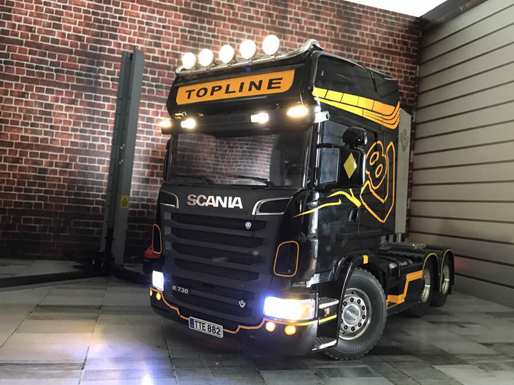 Scaleclub 1/14 Tamiya Scania r470 r620 upgrade metal ceiling light lamp holder lamp cup