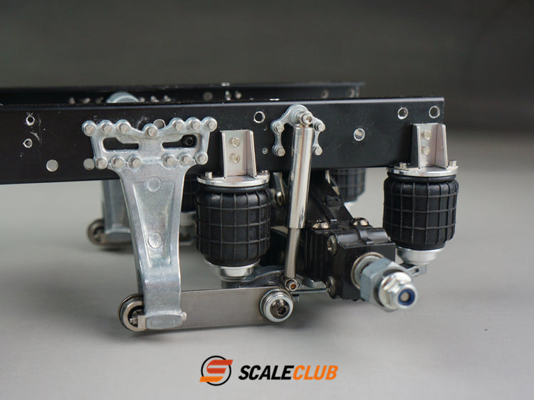 Scaleclub Tamiya tractor for Mercedes-Benz, Scania, and MAN, single-axle rear axle airbag suspension system