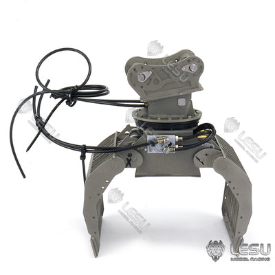 LESU 1/14 engineering vehicle model toy full metal hydraulic excavator modification upgrade quick release hydraulic gripper attachment