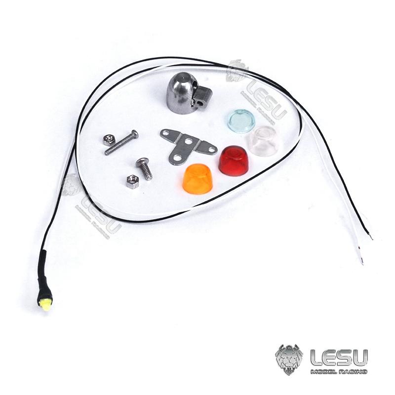 For 1/14 RC Truck Engineering Machinery Vehicle Model LED Width Lights Clearance Lights Warning Light Parts LESU S-1295