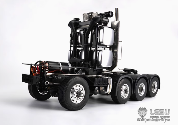 LESU 1/14 Tamiya heavy tractor truck 8X8 full drive differential lock axle chassis remote control model truck modification