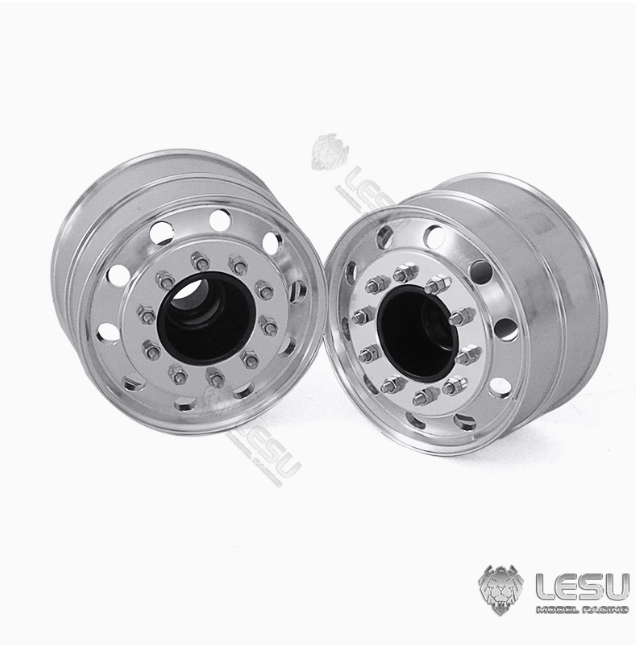 1/16 truck aluminum alloy wheel hub German bruder accessories 50001 unpowered front axle wide bell model LESU