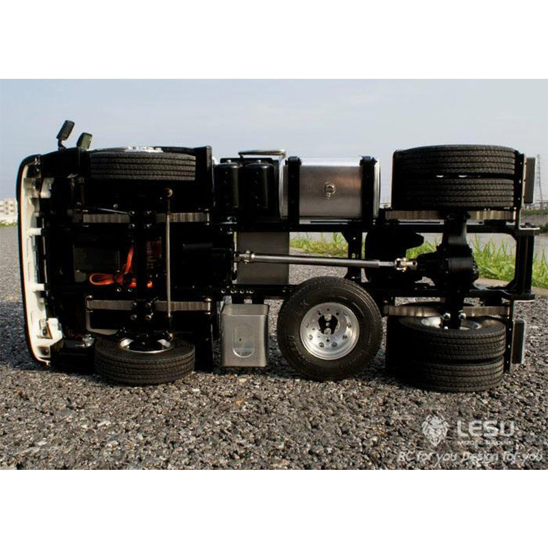 LESU 1/14 Tamiya model Hino tractor 4X2 metal chassis simulation remote control model toy