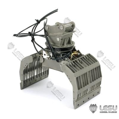 LESU 1/14 engineering vehicle model toy full metal hydraulic excavator modification upgrade quick release hydraulic gripper attachment