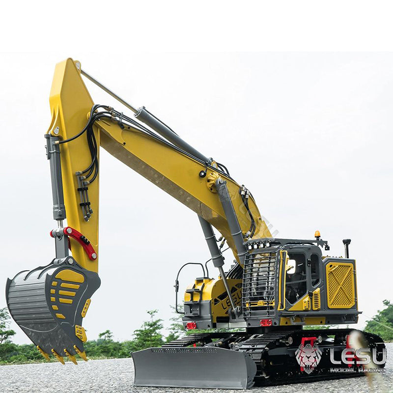 LESU 1/14 Heavy Hydraulic Excavator Model 7-way Valve Aoue ET35 Large Short Tail with Front Shovel Crawler Hydraulic Excavator