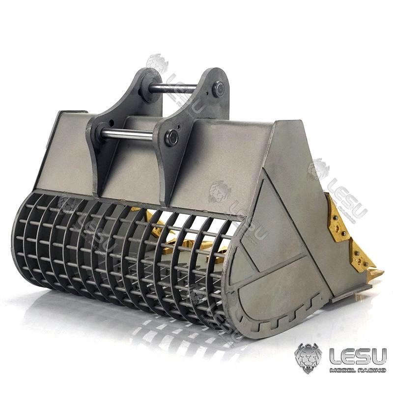 LESU 1/14 Engineering Hydraulic Excavator CAT 374F Modified Quick Release Grille Bucket Attachment