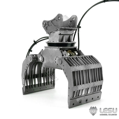 LESU 1/14 engineering vehicle model toy full metal hydraulic excavator modification upgrade quick release hydraulic gripper attachment