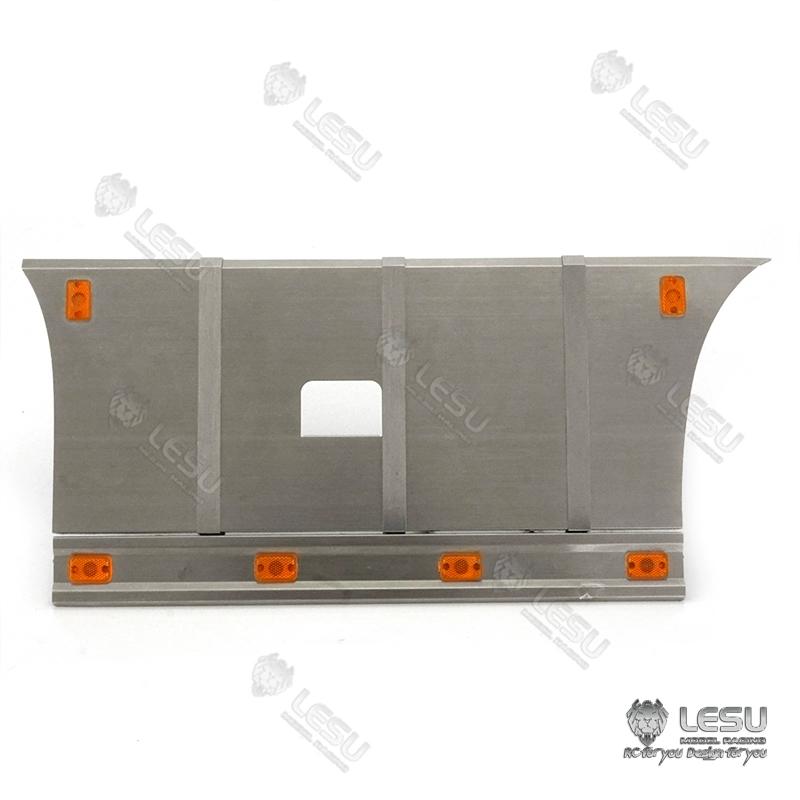 LESU G-6245 Metal Stainless Steel Pedal Side Skirts Tool Box with Lighting Set for Tamiya 1/14 RC Tri-axle Tractor Truck