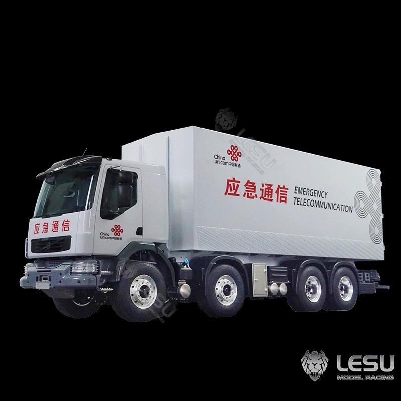LESU 1/14 Volvo Truck Model Toy 8*4 Dense Bucket Container Truck Full Metal Bucket Simulation Chassis LS-Z0056