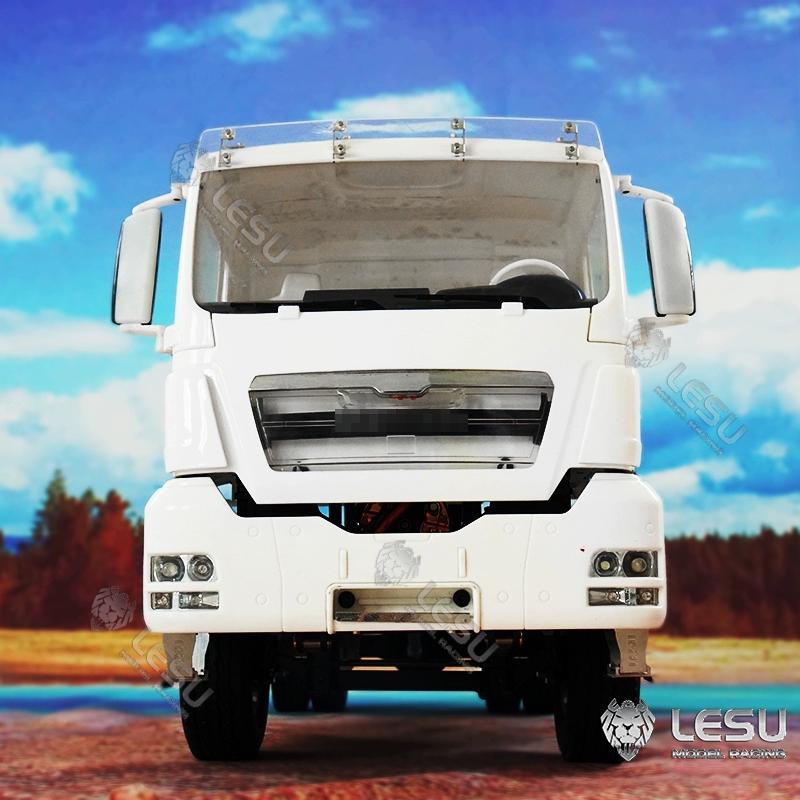 LESU 1/14 Tamiya MAN TGS 8X8 simulation model engineering vehicle hydraulic one-way bucket dump truck