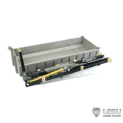 LESU 1/14 Tamiya truck remote control model toy roll-on metal truck hydraulic set roll-on full unloading truck modification LS-20160901