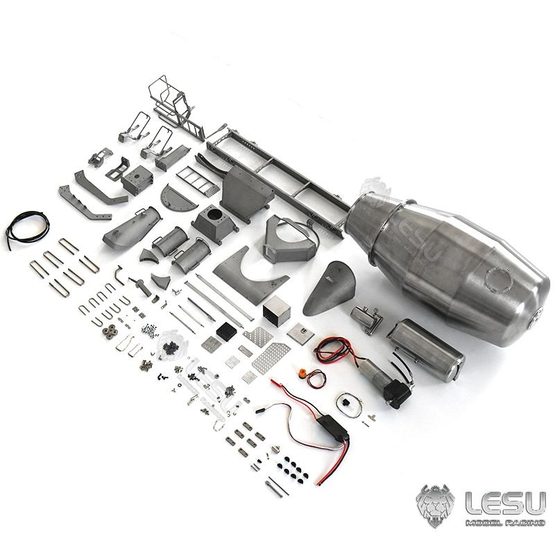 LESU 1/14 Tamiya simulation remote control toy mixer truck upgrade model full metal mixer truck container